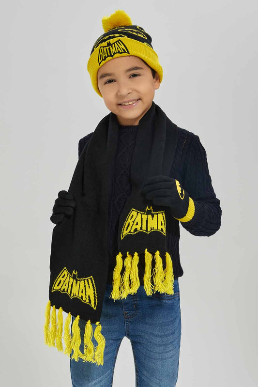 Redtag-Multi-Colour-Batman-Set-Of-3-Scarf-Set-BOY-Scarves,-Category:Scarves,-CHR,-Colour:Assorted,-Dept:Boys,-Filter:Boys-Accessories,-New-In,-New-In-BOY-ACC,-Non-Sale,-Section:Boys-(0-to-14Yrs),-W22B-Boys-