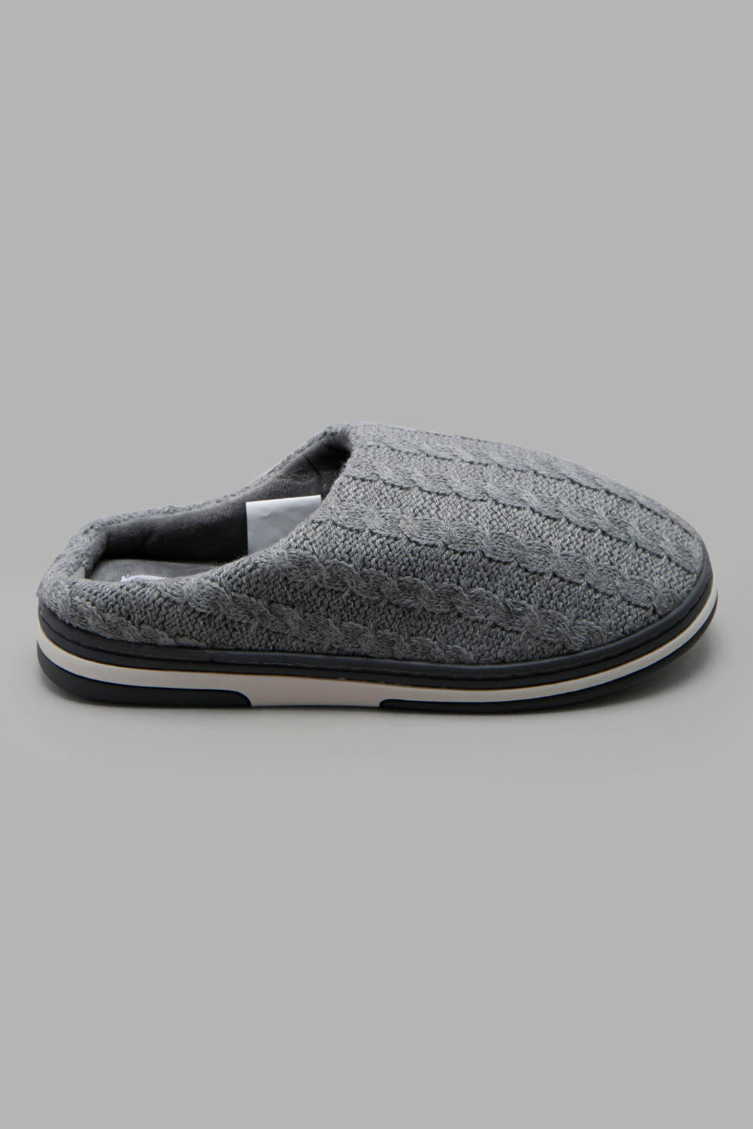 Redtag-Mid-Grey-Slipper-Category:Slippers,-Colour:Grey,-Deals:New-In,-Filter:Men's-Footwear,-Men-Slippers,-New-In-Men-FOO,-Non-Sale,-Section:Men,-W22B-Men's-