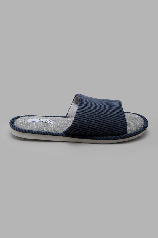 Redtag-Navy-Slipper-Category:Slippers,-Colour:Navy,-Deals:New-In,-Filter:Men's-Footwear,-Men-Slippers,-New-In-Men-FOO,-Non-Sale,-Section:Men,-W22B-Men's-