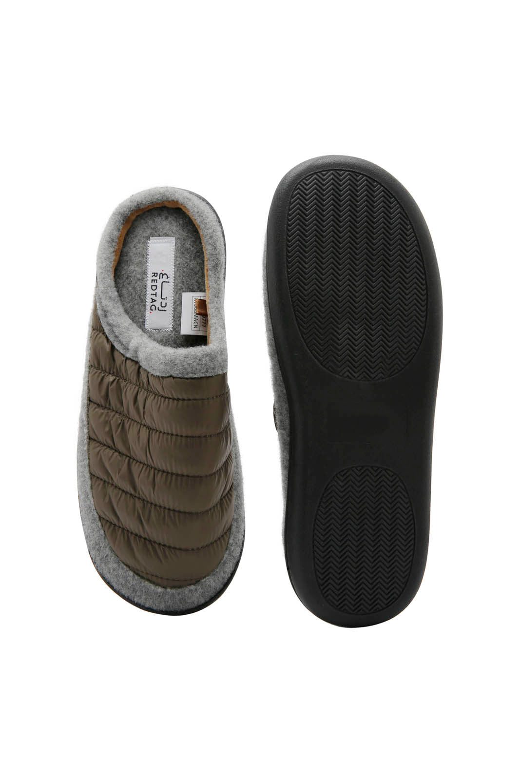 Redtag-Olive-Slipper-Category:Slippers,-Colour:Olive,-Deals:New-In,-Dept:Menswear,-Filter:Men's-Footwear,-Men-Slippers,-New-In-Men-FOO,-Non-Sale,-Section:Men,-W22B-Men's-
