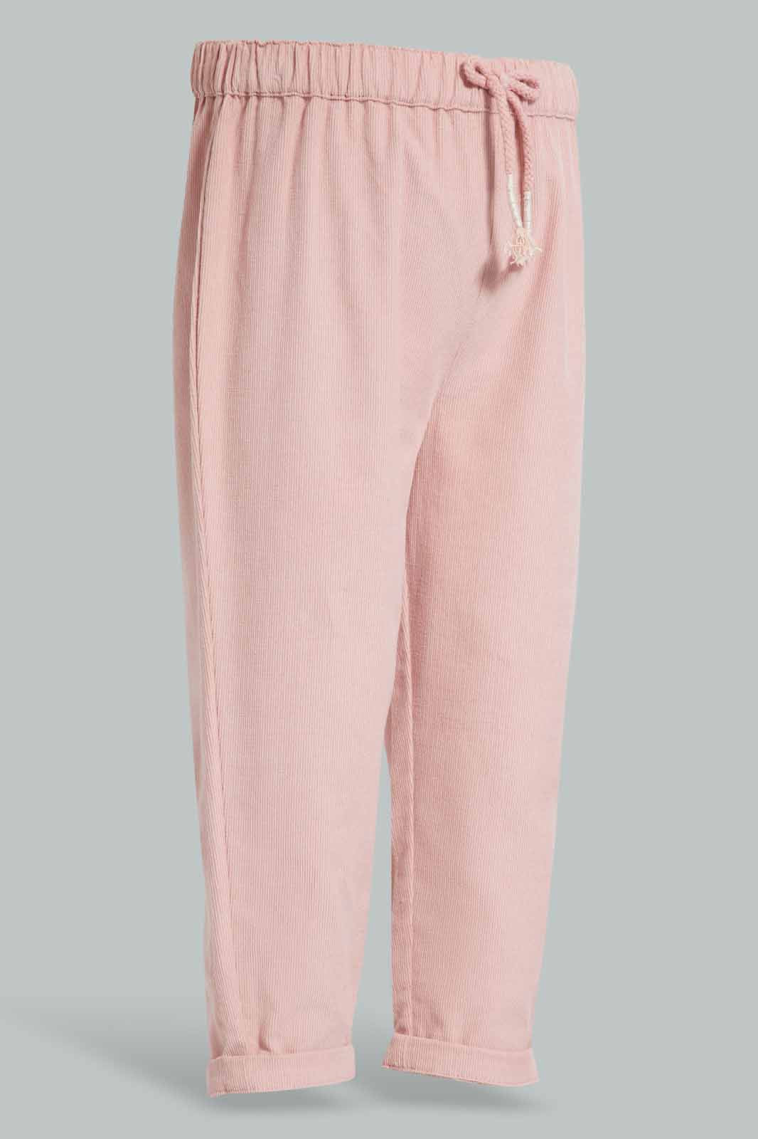 Redtag-Dusty-Pink-Corduuroy-Trouser-Category:Trousers,-Colour:Apricot,-Deals:3-For-90,-Deals:New-In,-Filter:Infant-Girls-(3-to-24-Mths),-ING-Trousers,-New-In-ING-APL,-Section:Girls-(0-to-14Yrs),-W22A-Infant-Girls-3 to 24 Months