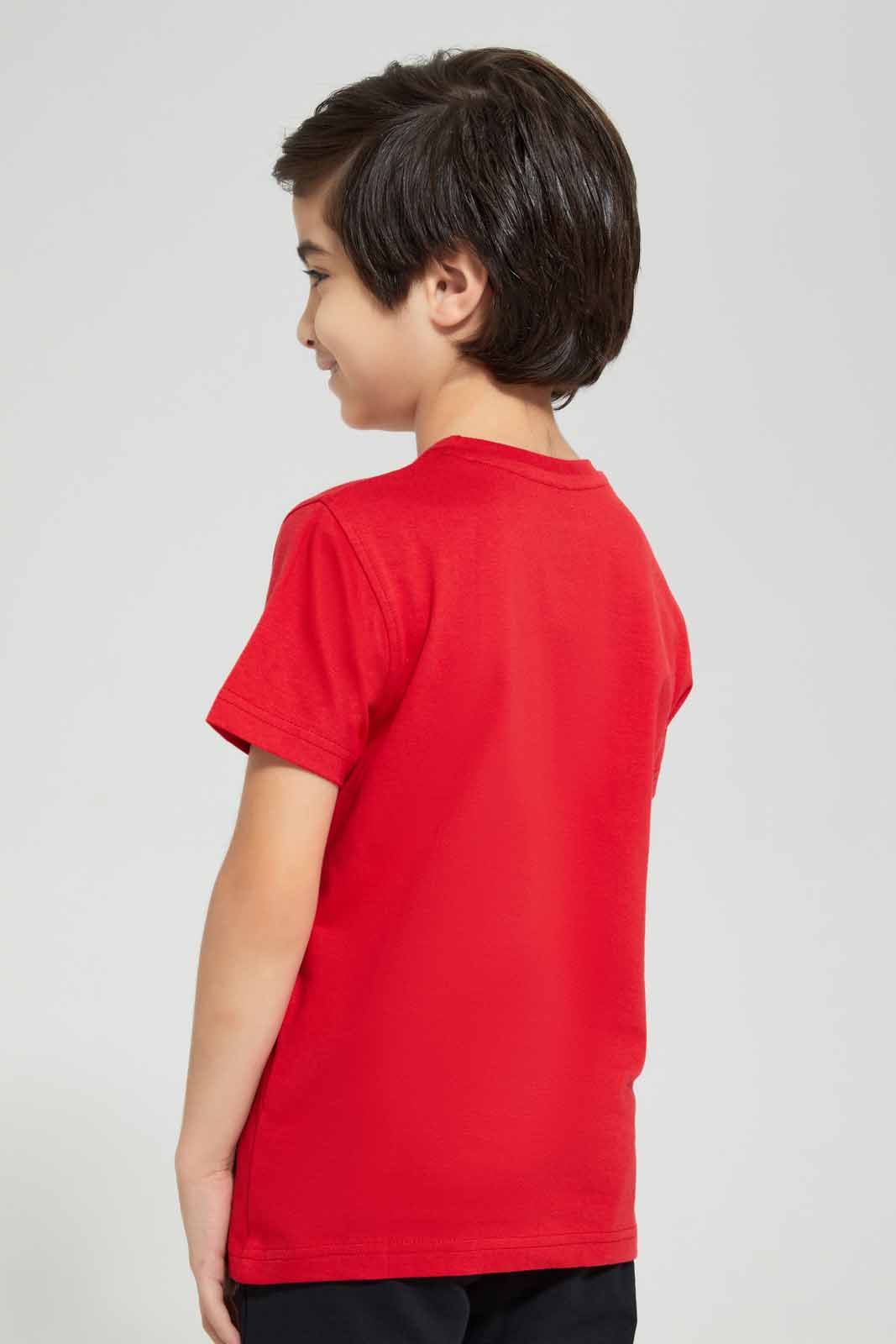 Redtag-Red-Tom-And-Jerry-Pocket-Graphic-Short-Sleeve-T-Shirt-BOY-T-Shirts,-Category:T-Shirts,-Colour:Red,-Deals:New-In,-Filter:Boys-(2-to-8-Yrs),-New-In-BOY-APL,-Non-Sale,-Section:Boys-(0-to-14Yrs),-TBL,-W22A-Boys-2 to 8 Years