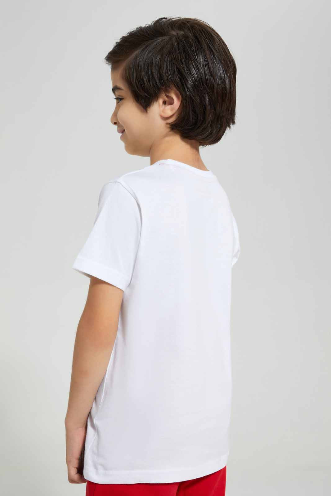 Redtag-White-Sonic-Pocket-Graphic-Short-Sleeve-T-Shirt-BOY-T-Shirts,-Category:T-Shirts,-Colour:White,-Deals:New-In,-Filter:Boys-(2-to-8-Yrs),-New-In-BOY-APL,-Non-Sale,-Section:Boys-(0-to-14Yrs),-TBL,-W22A-Boys-2 to 8 Years