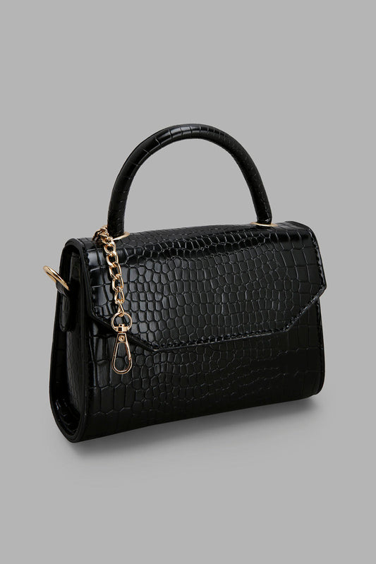 Redtag-Black-Messenger-Bag-Category:Bags,-Colour:Black,-Filter:Women's-Accessories,-New-In,-New-In-Women-ACC,-Non-Sale,-Section:Women,-W22B,-Women-Bags-Women-