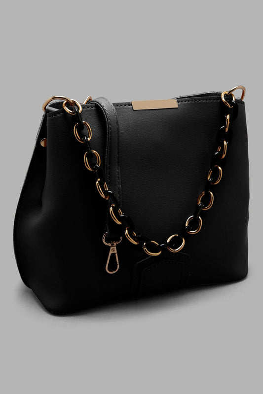 Redtag-Black-Bucket-Bag-Category:Bags,-Colour:Black,-Filter:Women's-Accessories,-New-In,-New-In-Women-ACC,-Non-Sale,-Section:Women,-W22B,-Women-Bags-Women-