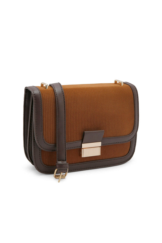 Redtag-Tan-Corduroy-Bag-Category:Bags,-Colour:Tan,-Dept:Ladieswear,-Filter:Women's-Accessories,-New-In,-New-In-Women-ACC,-Non-Sale,-Section:Women,-W22B,-Women-Bags-Women-