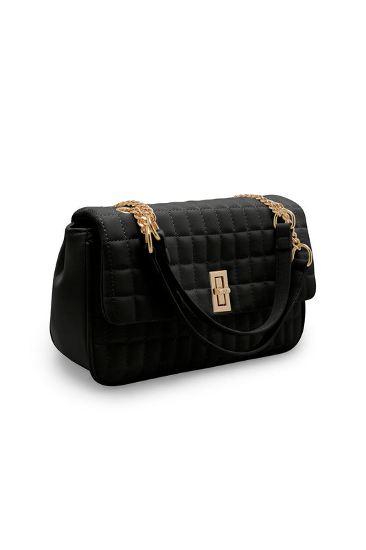 Redtag-Black-Embellished-Messenger-Bag-Category:Bags,-Colour:Black,-Dept:Ladieswear,-Filter:Women's-Accessories,-New-In,-New-In-Women-ACC,-Non-Sale,-Section:Women,-W22B,-Women-Bags-Women-