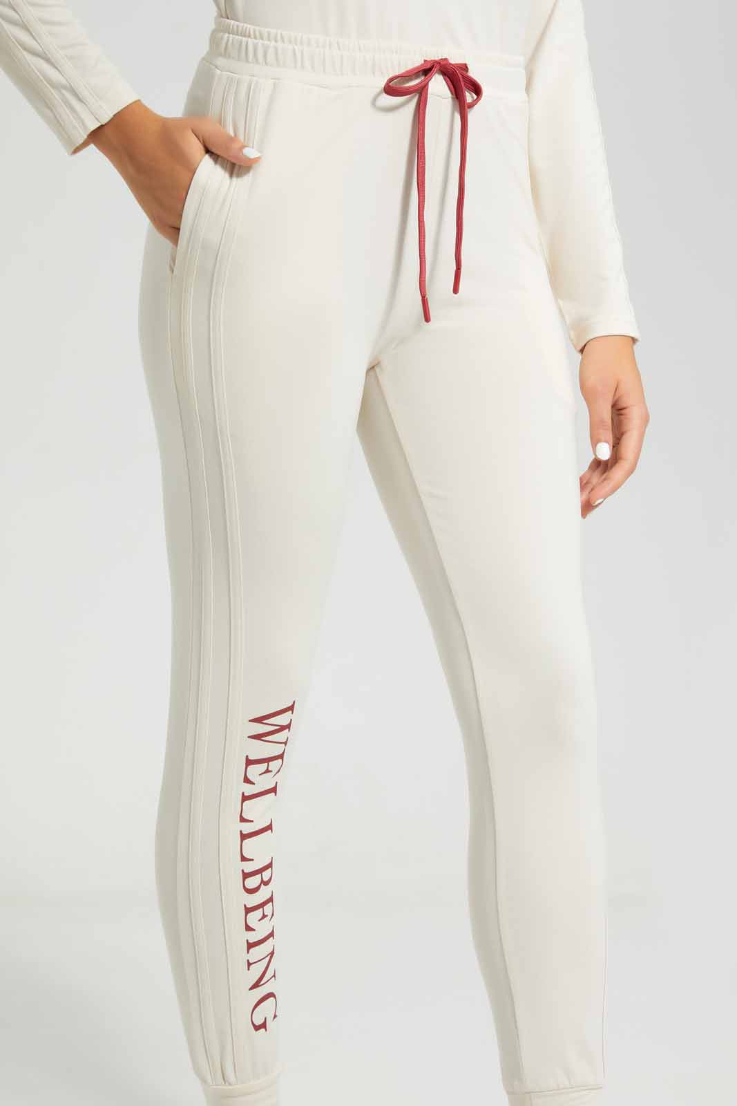 Redtag-Pink-Placement-Print-Jog-Pants-Category:Joggers,-Colour:Apricot,-Deals:New-In,-Filter:Women's-Clothing,-New-In-Women-APL,-Non-Sale,-Section:Women,-W22A,-Women-Joggers-Women's-