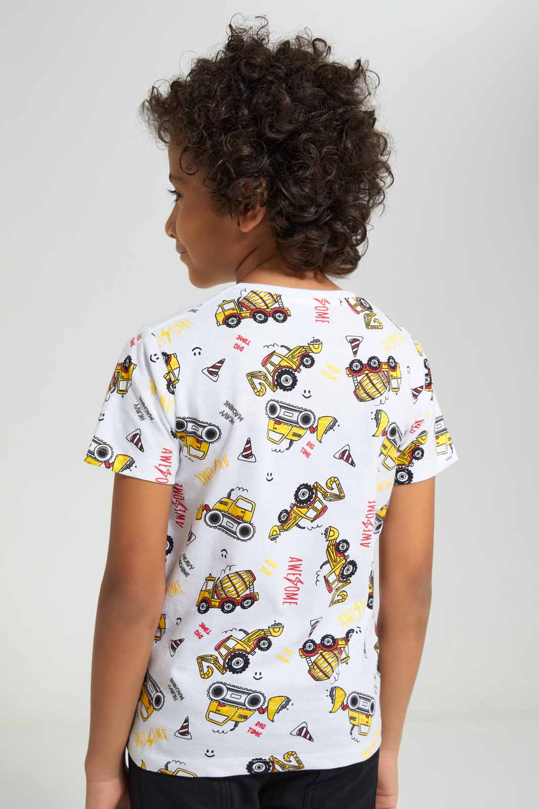 Redtag-White-Truck-All-Over-Print-T-shirt-BOY-T-Shirts,-Category:T-Shirts,-Colour:White,-Deals:New-In,-Filter:Boys-(2-to-8-Yrs),-New-In-BOY-APL,-Non-Sale,-Section:Boys-(0-to-14Yrs),-TBL,-W22A-Boys-2 to 8 Years