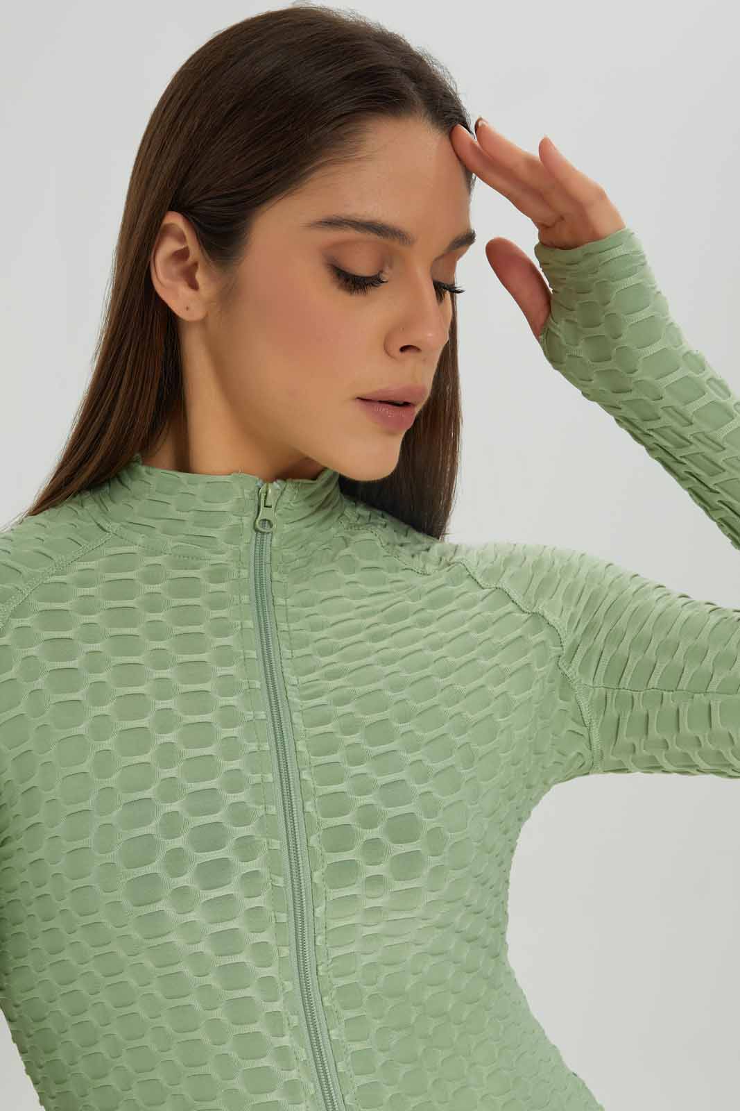 Redtag-Mint-Long-Sleeve-Jacquard-Sweatshirt-Category:Sweatshirts,-Colour:Mint,-Deals:New-In,-Dept:Ladieswear,-Filter:Women's-Clothing,-New-In-Women-APL,-Non-Sale,-Section:Women,-W22A,-Women-Sweatshirts-Women's-
