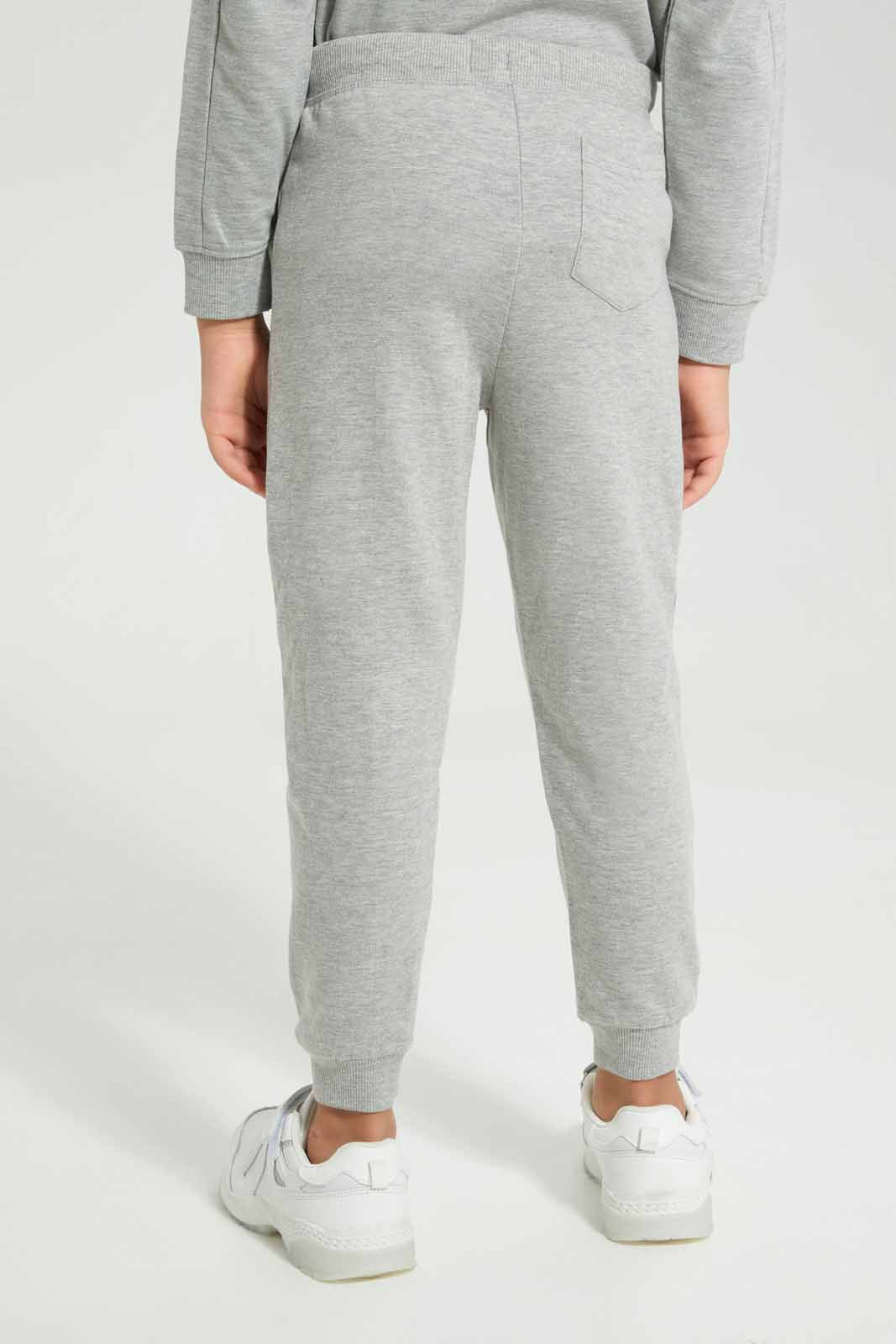 Redtag-Grey-Slogan-Print-Jog-Pant-BOY-Joggers,-Category:Joggers,-Colour:Grey,-Deals:New-In,-Filter:Boys-(2-to-8-Yrs),-New-In-BOY-APL,-Non-Sale,-Section:Boys-(0-to-14Yrs),-W22A-Boys-2 to 8 Years