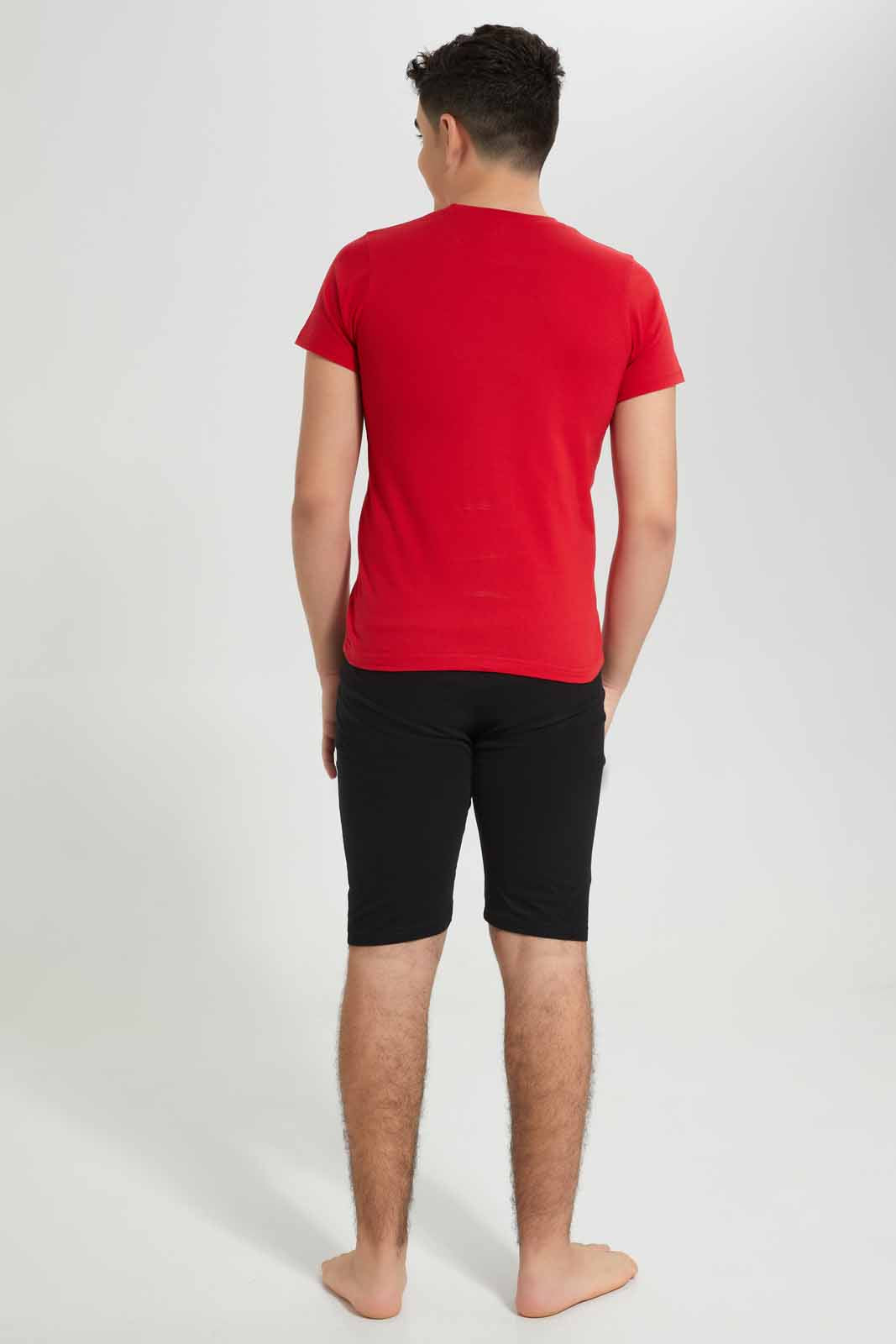 Redtag-Red-Spiderman-Nightsuit-BSR-Pyjama-Sets,-Category:Pyjama-Sets,-CHR,-Colour:Red,-Deals:New-In,-Filter:Senior-Boys-(8-to-14-Yrs),-New-In-BSR-APL,-Non-Sale,-Section:Boys-(0-to-14Yrs),-W22A-Senior-Boys-9 to 14 Years