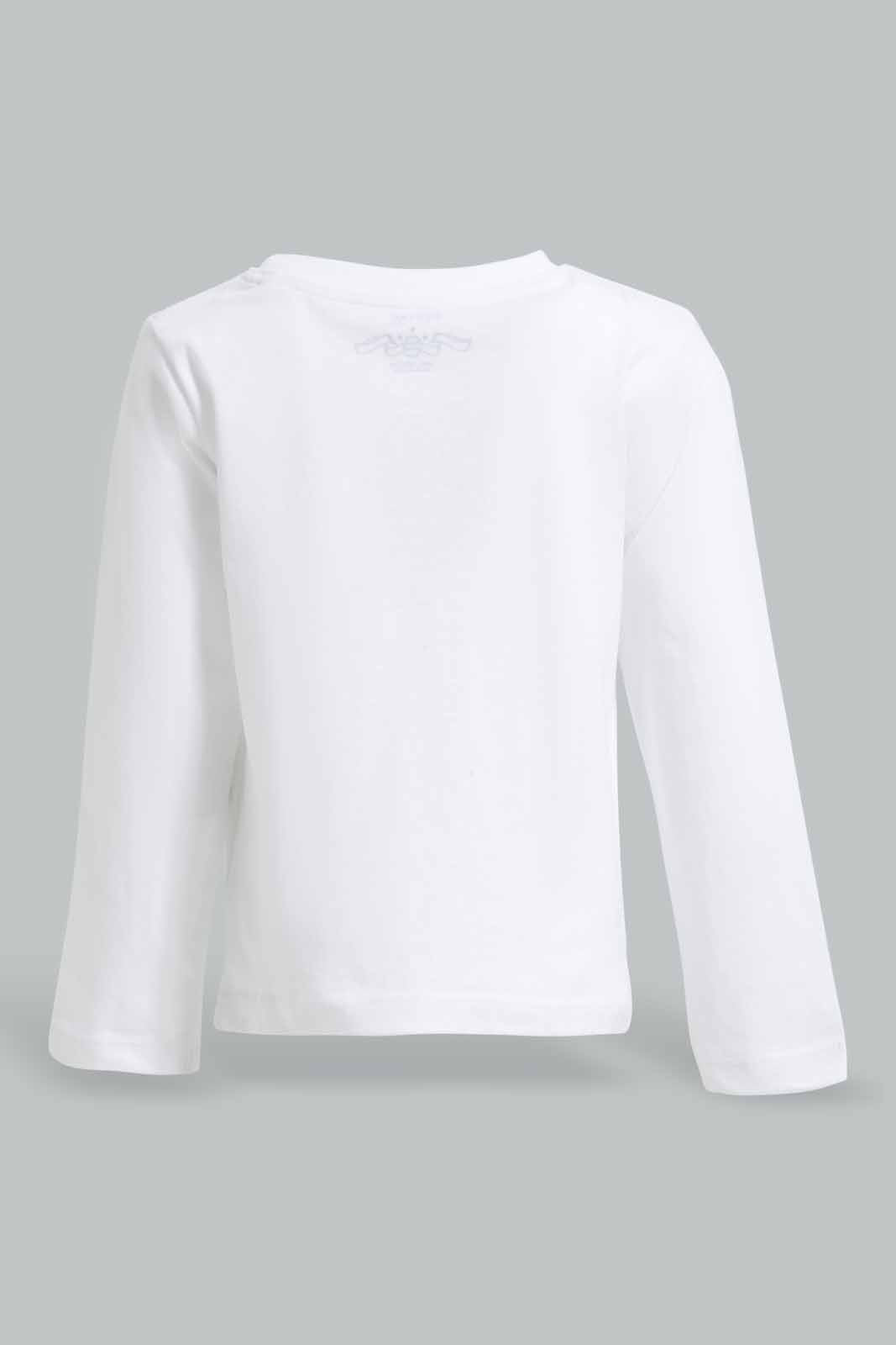 Redtag-White-Brooklyn-Dino-With-Blue-Bottom-Pj-Set-(2-Pack)-Category:Pyjama-Sets,-Colour:White,-Deals:New-In,-Filter:Infant-Boys-(3-to-24-Mths),-INB-Pyjama-Sets,-New-In-INB-APL,-Non-Sale,-Section:Boys-(0-to-14Yrs),-W22A-Infant-Boys-3 to 24 Months