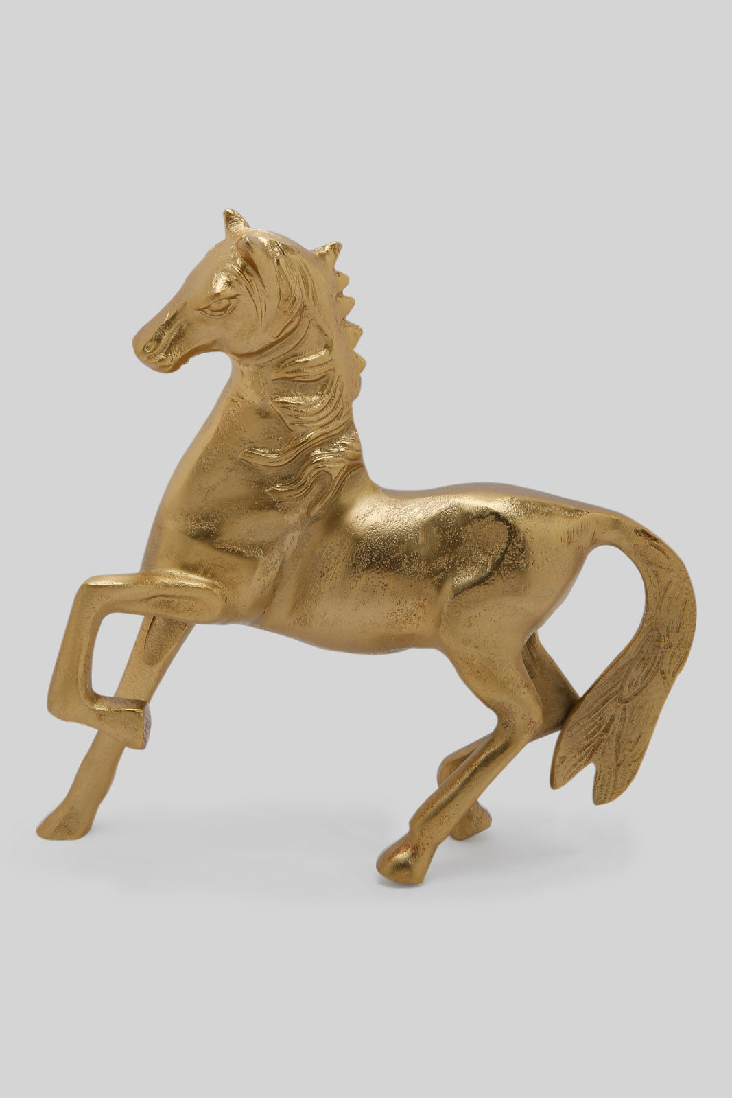 Redtag-Gold-Decorative-Metal-Horse-Category:Artefact,-Colour:Gold,-Deals:New-In,-Dept:Home,-Filter:Home-Decor,-HMW-HOM-Decorative-Accessories,-New-In-HMW-HOM,-Non-Sale,-Section:Homewares,-W22B-Home-Decor-