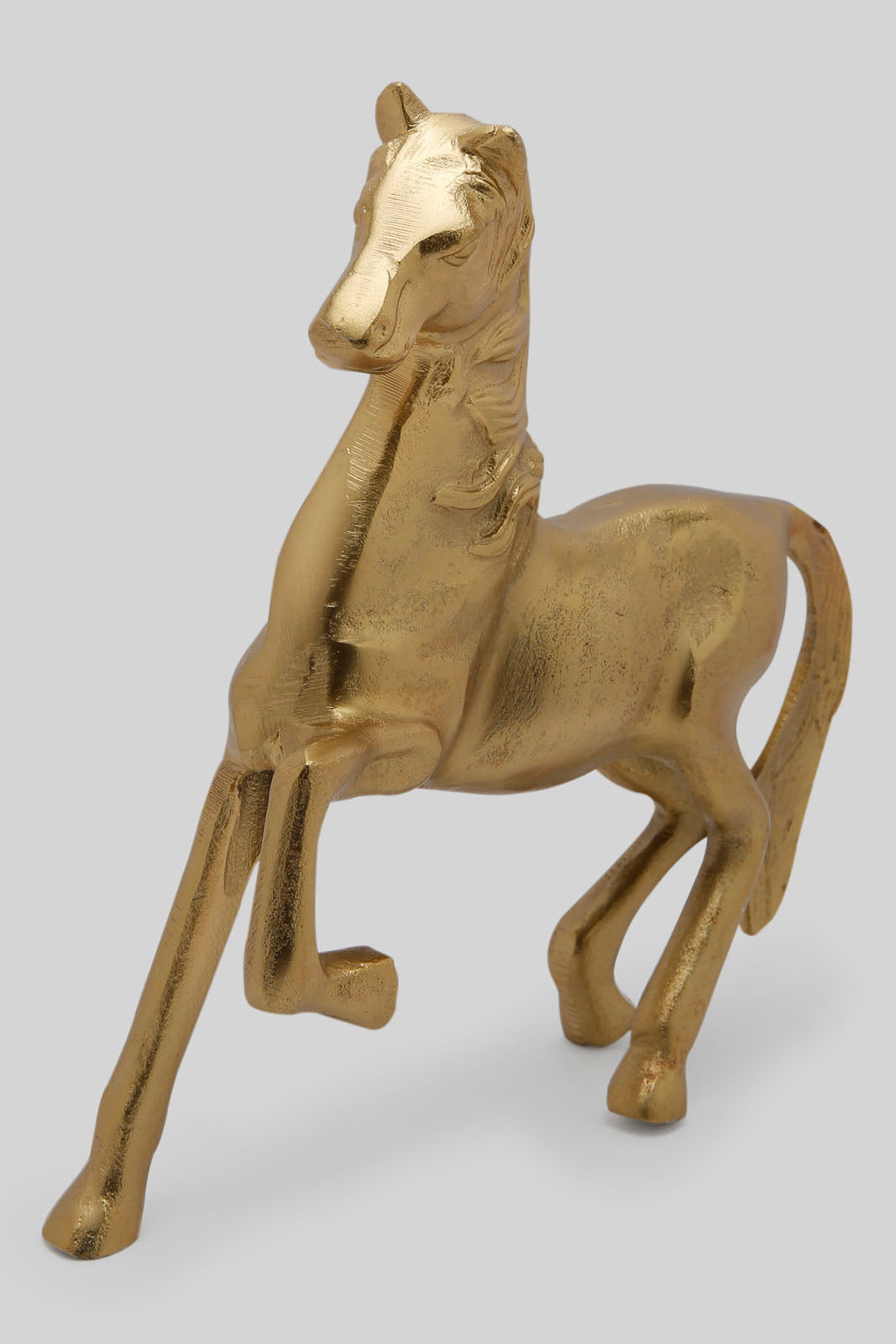 Redtag-Gold-Decorative-Metal-Horse-Category:Artefact,-Colour:Gold,-Deals:New-In,-Dept:Home,-Filter:Home-Decor,-HMW-HOM-Decorative-Accessories,-New-In-HMW-HOM,-Non-Sale,-Section:Homewares,-W22B-Home-Decor-