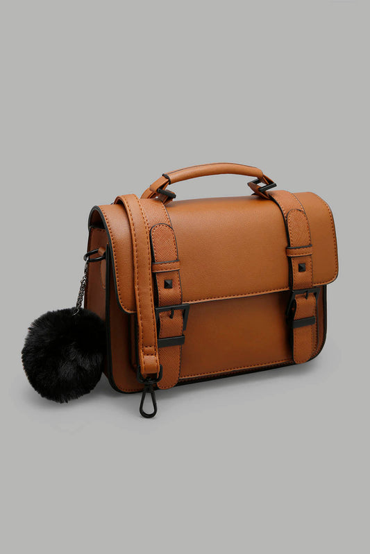 Redtag-Tan-Satchel-Cross-Body-Bag-Category:Bags,-Colour:Tan,-Filter:Women's-Accessories,-New-In,-New-In-Women-ACC,-Non-Sale,-Section:Women,-W22A,-Women-Bags-Women-