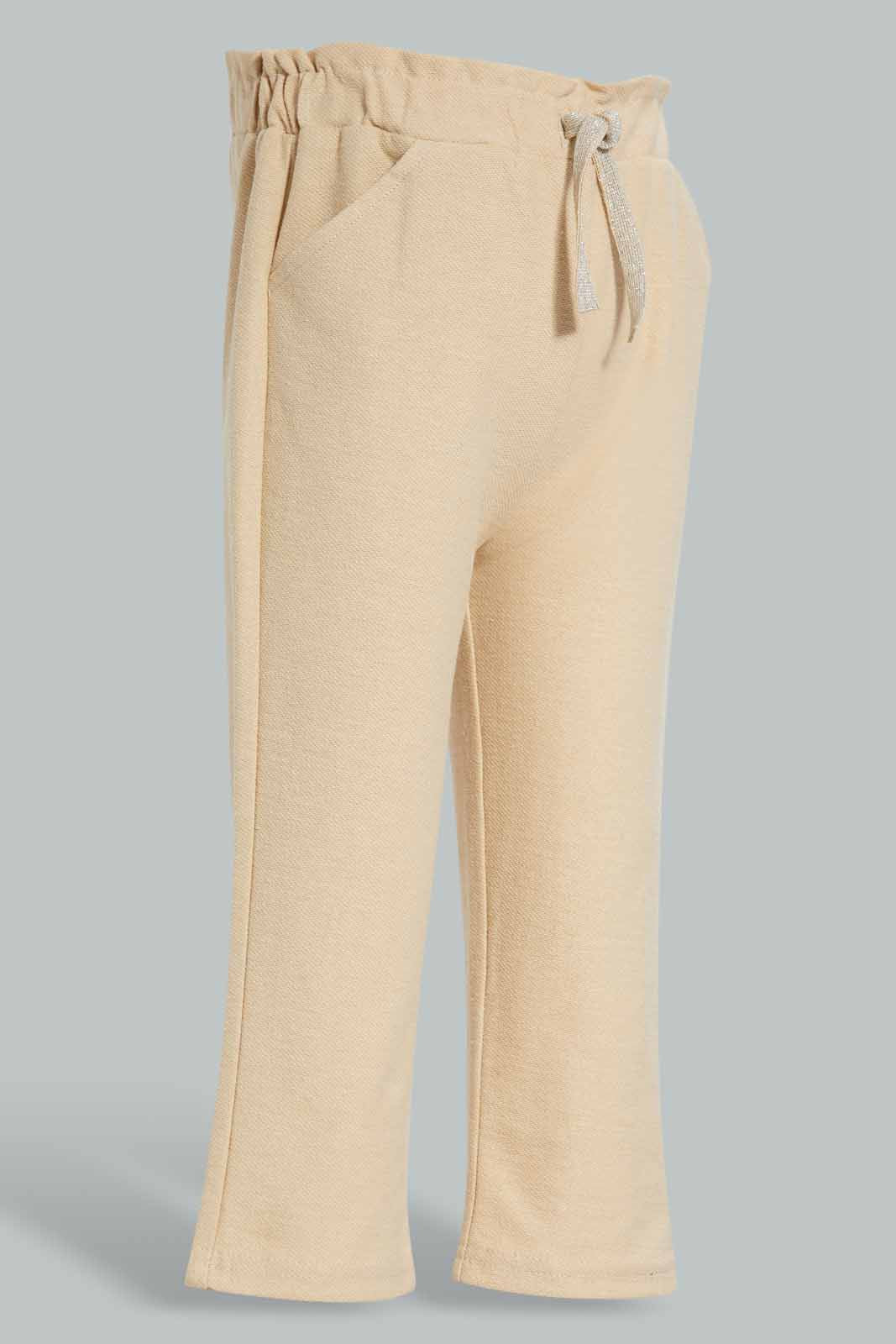 Redtag-Beige-Loosefit-Trouser-Category:Trousers,-Colour:Beige,-Deals:New-In,-Filter:Infant-Girls-(3-to-24-Mths),-ING-Trousers,-New-In-ING-APL,-Non-Sale,-Section:Girls-(0-to-14Yrs),-W22A-Infant-Girls-3 to 24 Months