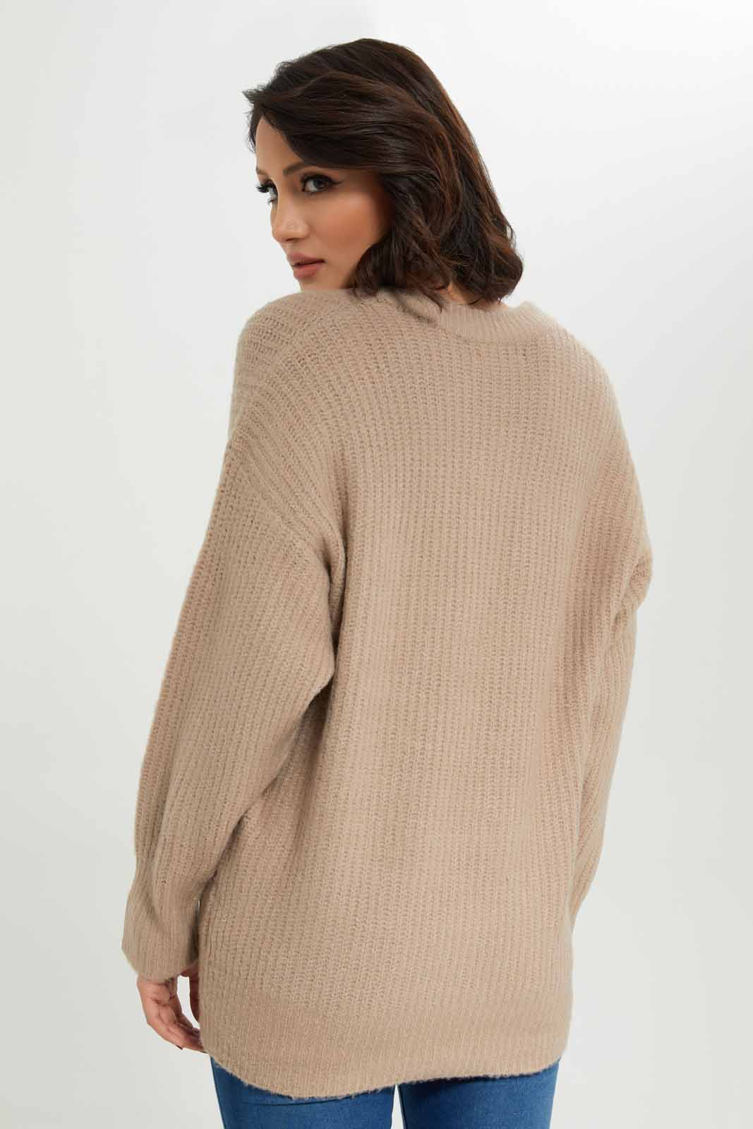 Redtag-Brown-Button-Front-Cardigan-Category:Cardigans,-Colour:Brown,-Deals:New-In,-Dept:Ladieswear,-EHW,-Filter:Women's-Clothing,-New-In-Women-APL,-Non-Sale,-Section:Women,-W22B,-Women-Cardigans-Women's-