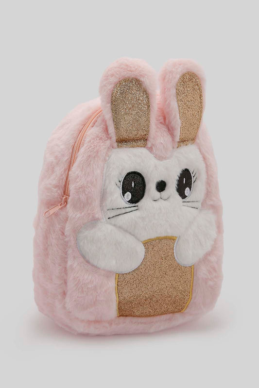 Redtag-Multi-Colour-Character-Faux-Fur-Backpack-Category:Bags,-Colour:Assorted,-Filter:Girls-Accessories,-GIR-Bags,-New-In,-New-In-GIR-ACC,-Non-Sale,-Section:Girls-(0-to-14Yrs),-W22B-Girls-