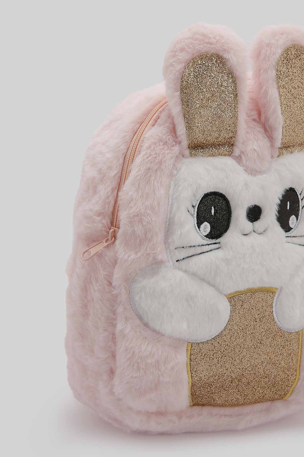 Redtag-Multi-Colour-Character-Faux-Fur-Backpack-Category:Bags,-Colour:Assorted,-Filter:Girls-Accessories,-GIR-Bags,-New-In,-New-In-GIR-ACC,-Non-Sale,-Section:Girls-(0-to-14Yrs),-W22B-Girls-