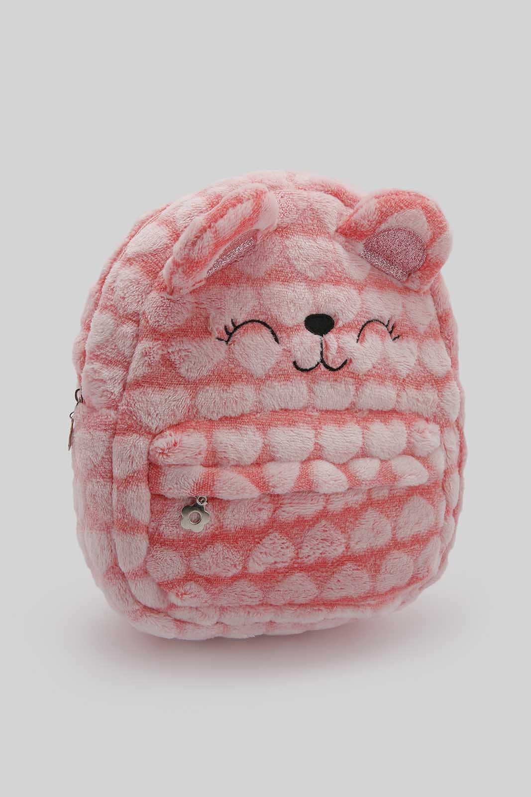 Redtag-Multi-Colour-Character-Faux-Fur-Backpack-Category:Bags,-Colour:Assorted,-Filter:Girls-Accessories,-GIR-Bags,-New-In,-New-In-GIR-ACC,-Non-Sale,-Section:Girls-(0-to-14Yrs),-W22B-Girls-