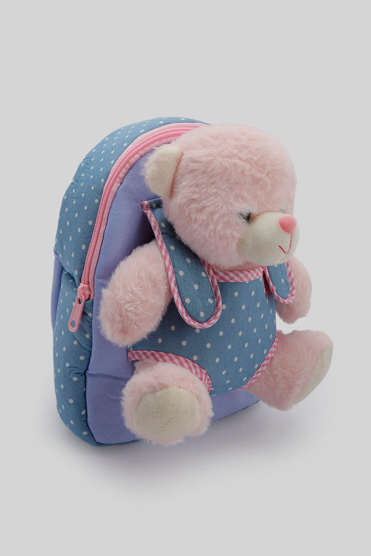 Redtag-Multi-Colour-Character-Faux-Fur-Backpack-Category:Bags,-Colour:Assorted,-Filter:Girls-Accessories,-GIR-Bags,-New-In,-New-In-GIR-ACC,-Non-Sale,-Section:Girls-(0-to-14Yrs),-W22B-Girls-