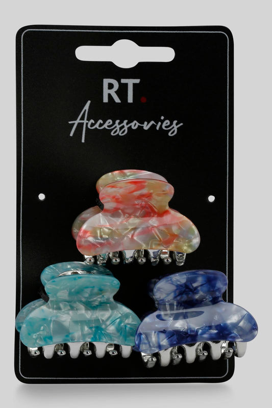 Redtag-Assorted-Claw-Category:Hair-Accessories,-Colour:Assorted,-Filter:Women's-Accessories,-H1:ACC,-H2:LAD,-H3:LAA,-H4:HAC,-LEC-Hair-Accessories,-New-In,-New-In-Women-ACC,-Non-Sale,-Season:W22B,-Section:Women,-W22B-Women-