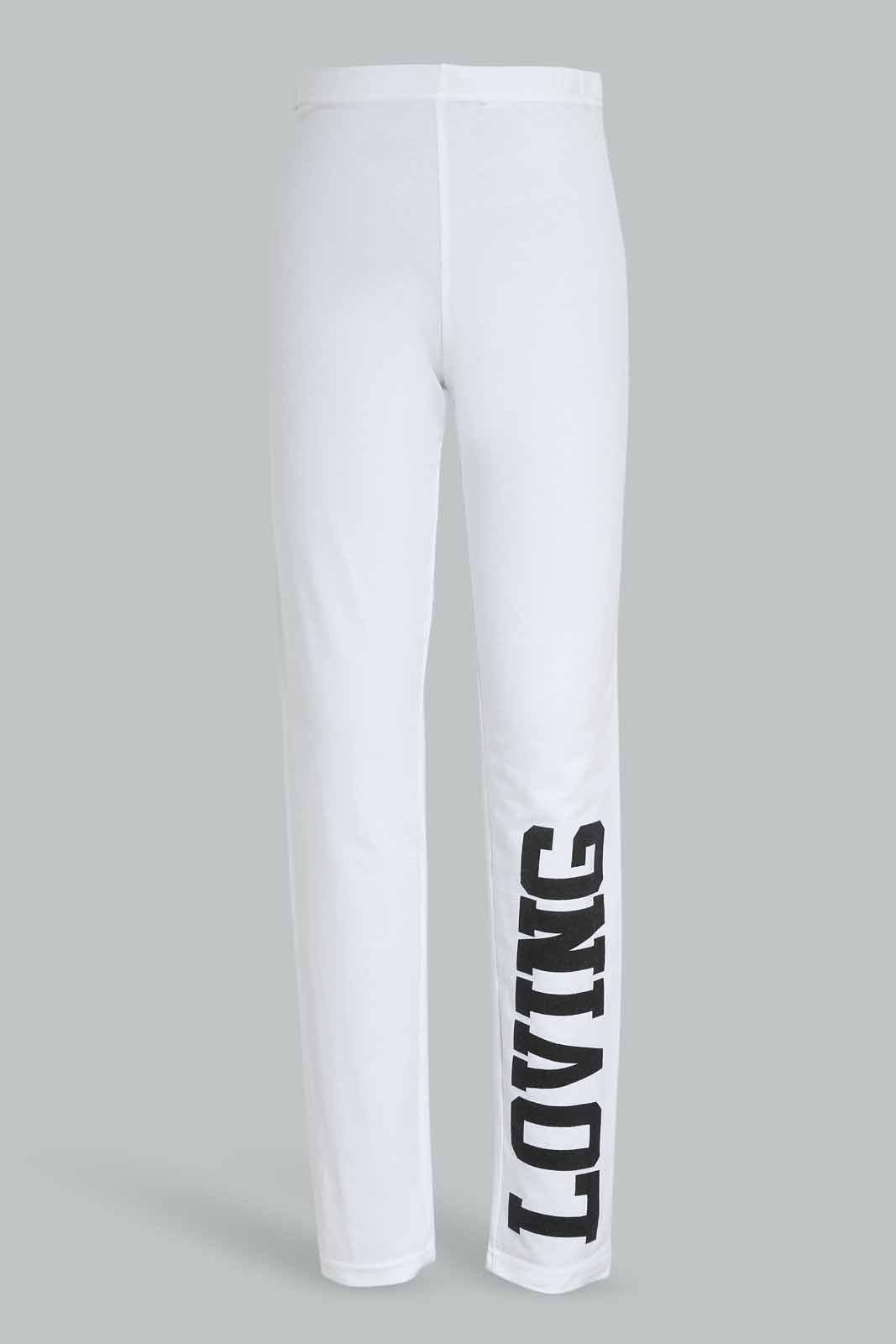 Redtag-White-Leggings-W/print-Category:Leggings,-Colour:White,-Deals:New-In,-Dept:Girls,-Filter:Senior-Girls-(8-to-14-Yrs),-GSR-Leggings,-New-In-GSR-APL,-Non-Sale,-Section:Girls-(0-to-14Yrs),-TBL,-W22A-Senior-Girls-9 to 14 Years