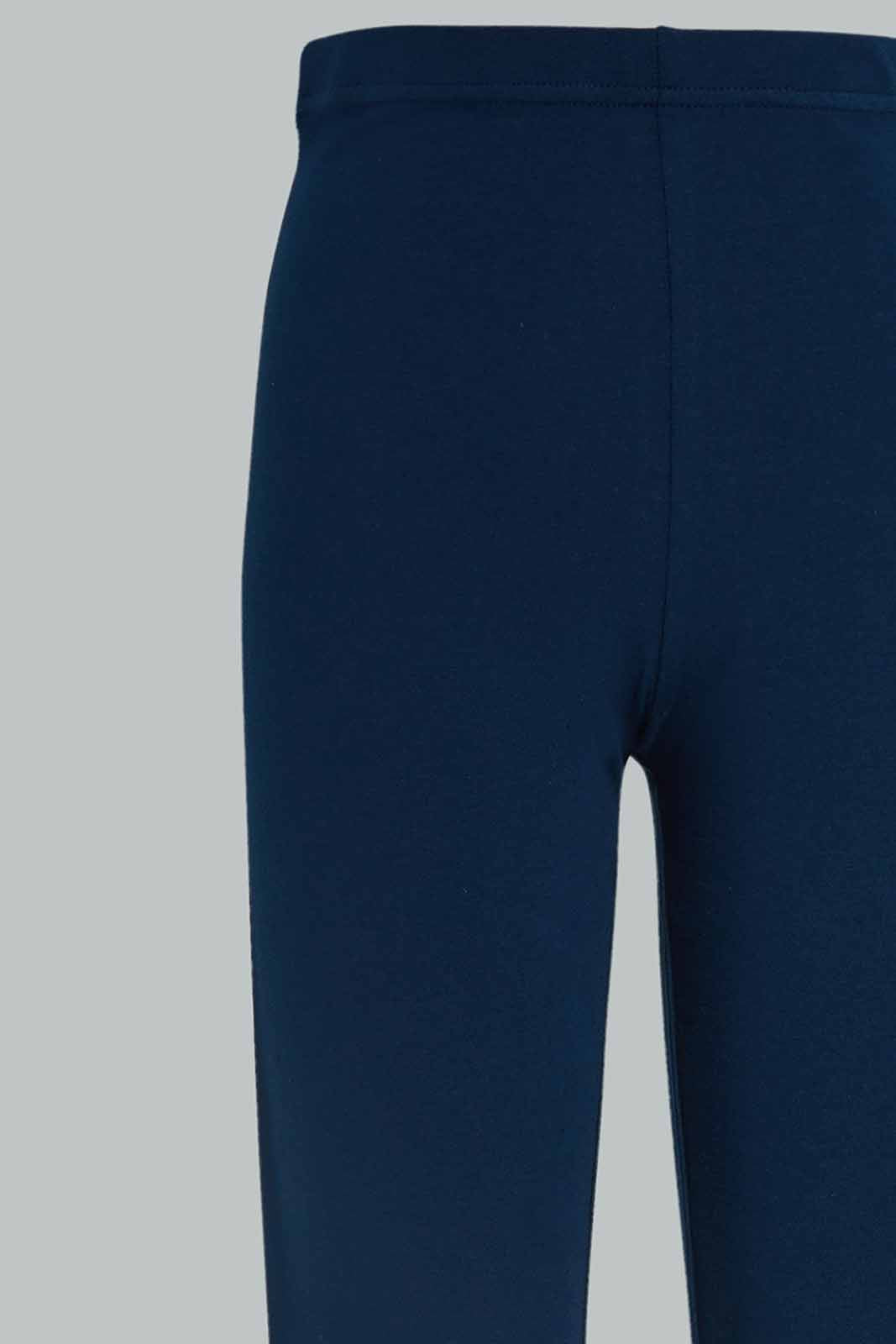 Redtag-Navy-Leggings-W/print-Category:Leggings,-Colour:Navy,-Deals:New-In,-Dept:Girls,-Filter:Senior-Girls-(8-to-14-Yrs),-GSR-Leggings,-New-In-GSR-APL,-Non-Sale,-Section:Girls-(0-to-14Yrs),-TBL,-W22A-Senior-Girls-9 to 14 Years