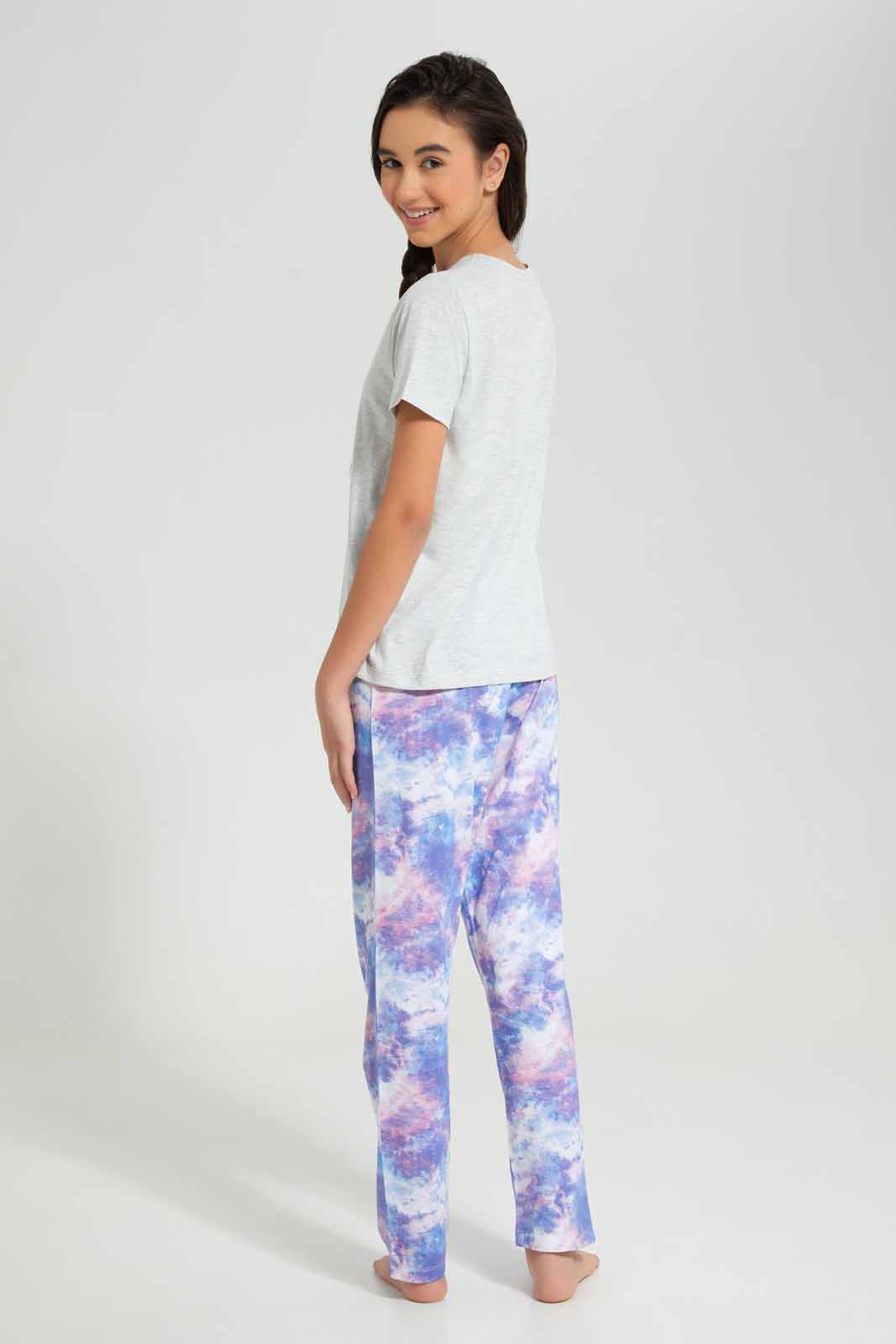 Redtag-Assorted-Knit-Pajama-Sets-Category:Pyjama-Sets,-Colour:Assorted,-Deals:New-In,-Filter:Senior-Girls-(8-to-14-Yrs),-GSR-Pyjama-Sets,-New-In-GSR-APL,-Non-Sale,-Section:Girls-(0-to-14Yrs),-W22A-Senior-Girls-9 to 14 Years