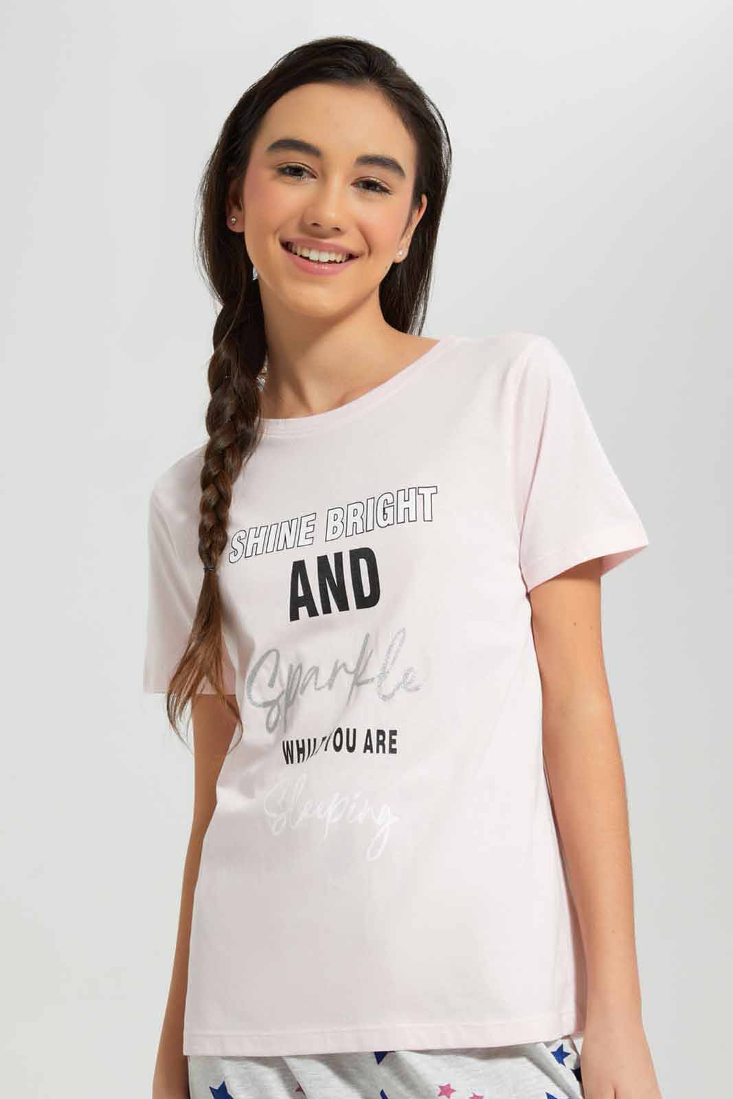 Redtag-Assorted-Knit-Pajama-Sets-Category:Pyjama-Sets,-Colour:Assorted,-Deals:New-In,-Filter:Senior-Girls-(8-to-14-Yrs),-GSR-Pyjama-Sets,-New-In-GSR-APL,-Non-Sale,-Section:Girls-(0-to-14Yrs),-W22A-Senior-Girls-9 to 14 Years