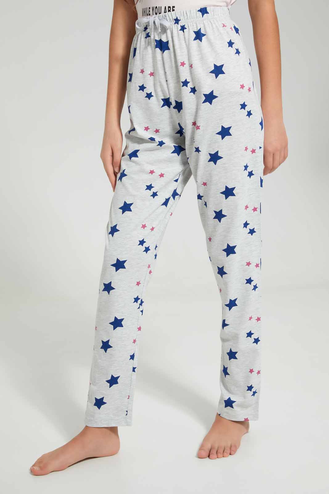 Redtag-Assorted-Knit-Pajama-Sets-Category:Pyjama-Sets,-Colour:Assorted,-Deals:New-In,-Filter:Senior-Girls-(8-to-14-Yrs),-GSR-Pyjama-Sets,-New-In-GSR-APL,-Non-Sale,-Section:Girls-(0-to-14Yrs),-W22A-Senior-Girls-9 to 14 Years