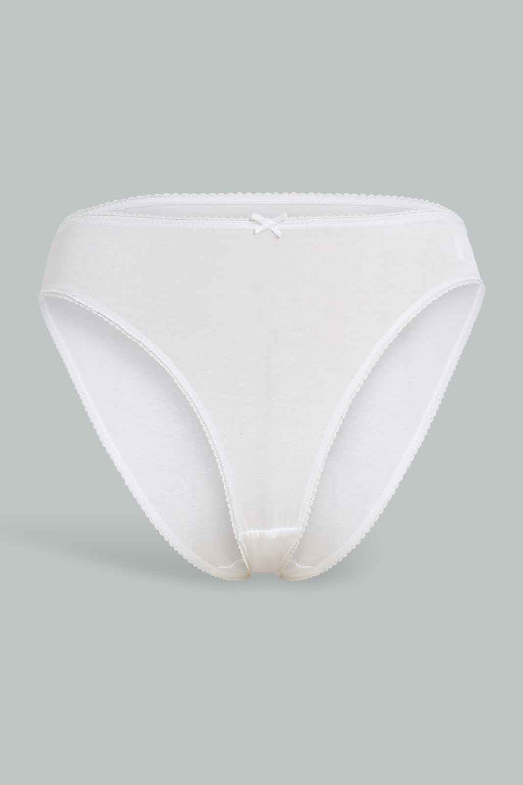 Redtag-Assorted-Plain-Hi-leg-Brief-5-Pack-365,-Category:Briefs,-Colour:Assorted,-Deals:New-In,-Filter:Women's-Clothing,-New-In-Women-APL,-Non-Sale,-Section:Women,-Women-Briefs--