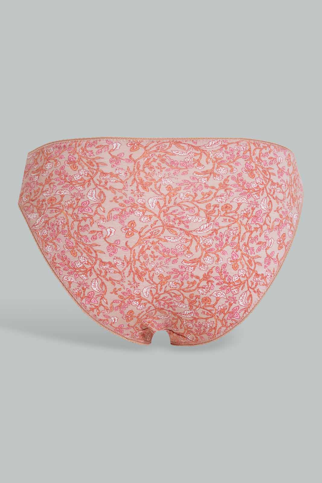 Redtag-Assorted-Print-Hi-leg-Brief-5-Pack-365,-Category:Briefs,-Colour:Assorted,-Deals:New-In,-Dept:Ladieswear,-Filter:Women's-Clothing,-New-In-Women-APL,-Non-Sale,-Section:Women,-Women-Briefs--