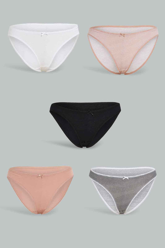 Redtag-Assorted-Print-Bikini-Brief-5-Pack-365,-Category:Briefs,-Colour:Assorted,-Deals:New-In,-Filter:Women's-Clothing,-New-In-Women-APL,-Non-Sale,-Section:Women,-Women-Briefs--
