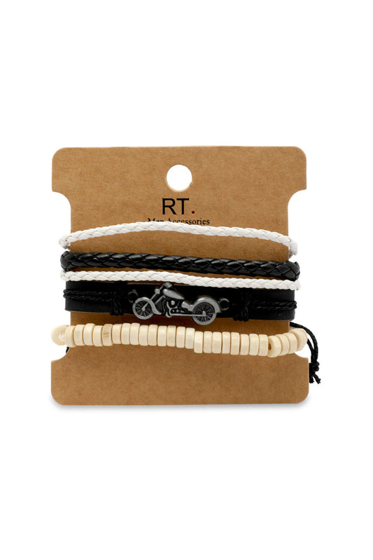 Redtag-Assrted-Bracelet-Set-Category:Bracelet,-Colour:Assorted,-Dept:Menswear,-Filter:Men's-Accessories,-Men-BRACELET,-New-In,-New-In-Men-ACC,-Non-Sale,-Section:Men,-W22A-Men's-