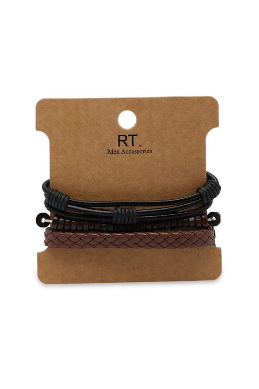 Redtag-Assrted-Bracelet-Set-With-Ring-Category:Bracelet,-Colour:Assorted,-Dept:Menswear,-Filter:Men's-Accessories,-Men-BRACELET,-New-In,-New-In-Men-ACC,-Non-Sale,-Section:Men,-W22A-Men's-
