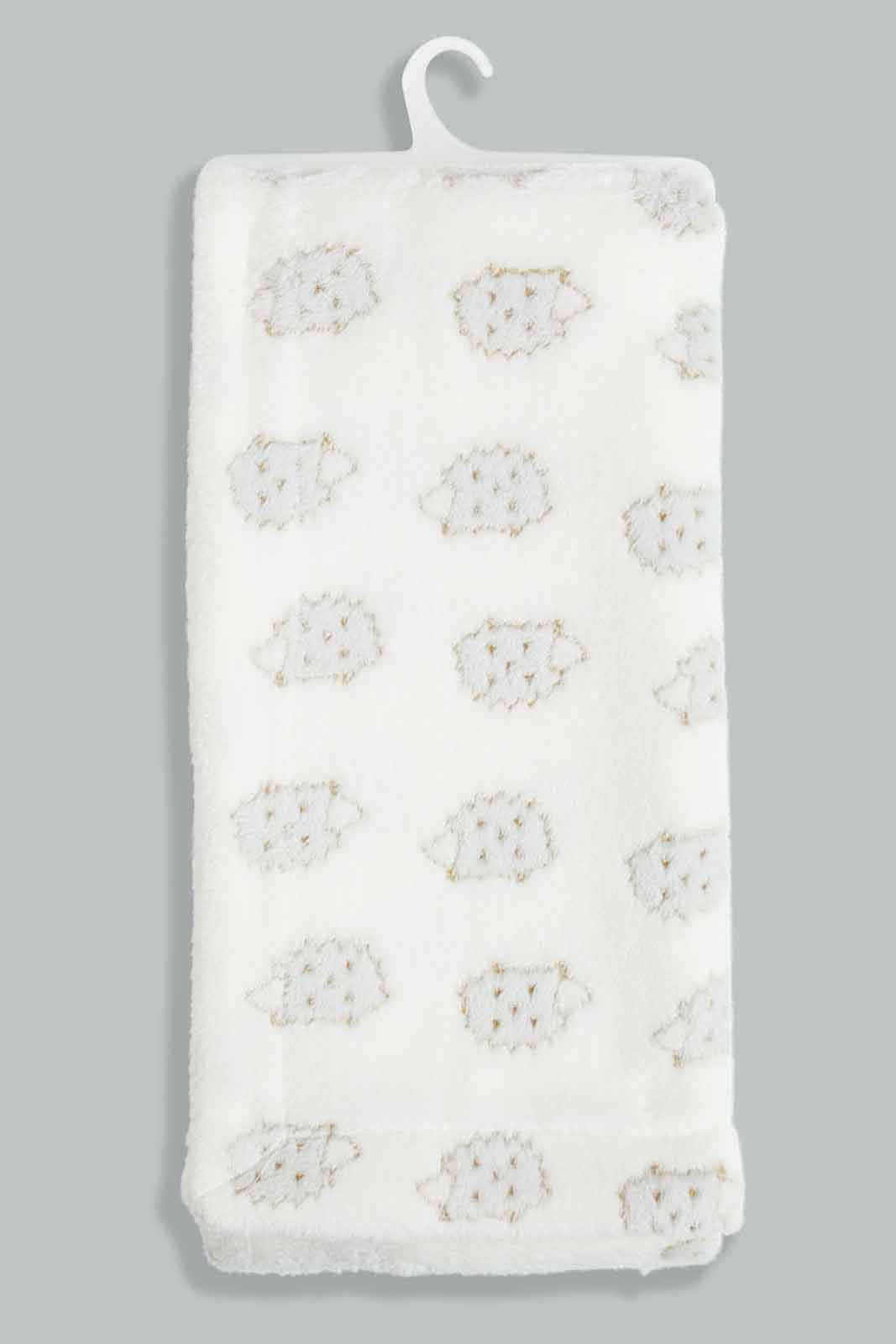 Redtag-Beige-Embossed-hedgehog-sherpa-blanket-Category:Newborn-Accessories,-Colour:Beige,-Deals:New-In,-Filter:Baby-(0-to-12-Mths),-NBB-Newborn-Accessories,-New-In-NBB-APL,-Non-Sale,-Section:Boys-(0-to-14Yrs),-W22A-Baby-0 to 12 Months