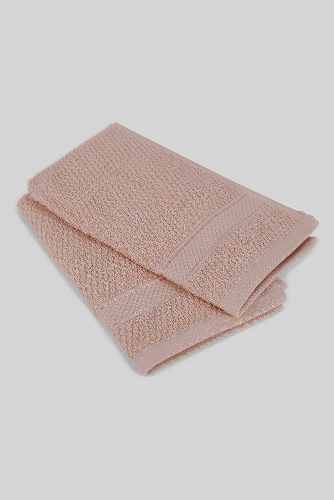 Redtag-Towels-&-Bathmat-Set-(4-Piece)-Category:Towels,-Colour:Pink,-Deals:New-In,-Dept:Home,-Filter:Home-Bathroom,-HMW-BAC-Towels,-New-In-HMW-BAC,-Non-Sale,-Section:Homewares,-W22B-Home-Bathroom-