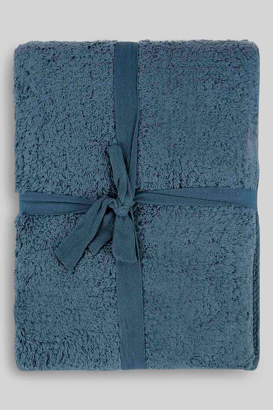 Redtag-Towels-&-Bathmat-Set-(4-Piece)-Category:Towels,-Colour:Blue,-Deals:New-In,-Dept:Home,-Filter:Home-Bathroom,-HMW-BAC-Towels,-New-In-HMW-BAC,-Non-Sale,-Section:Homewares,-W22B-Home-Bathroom-