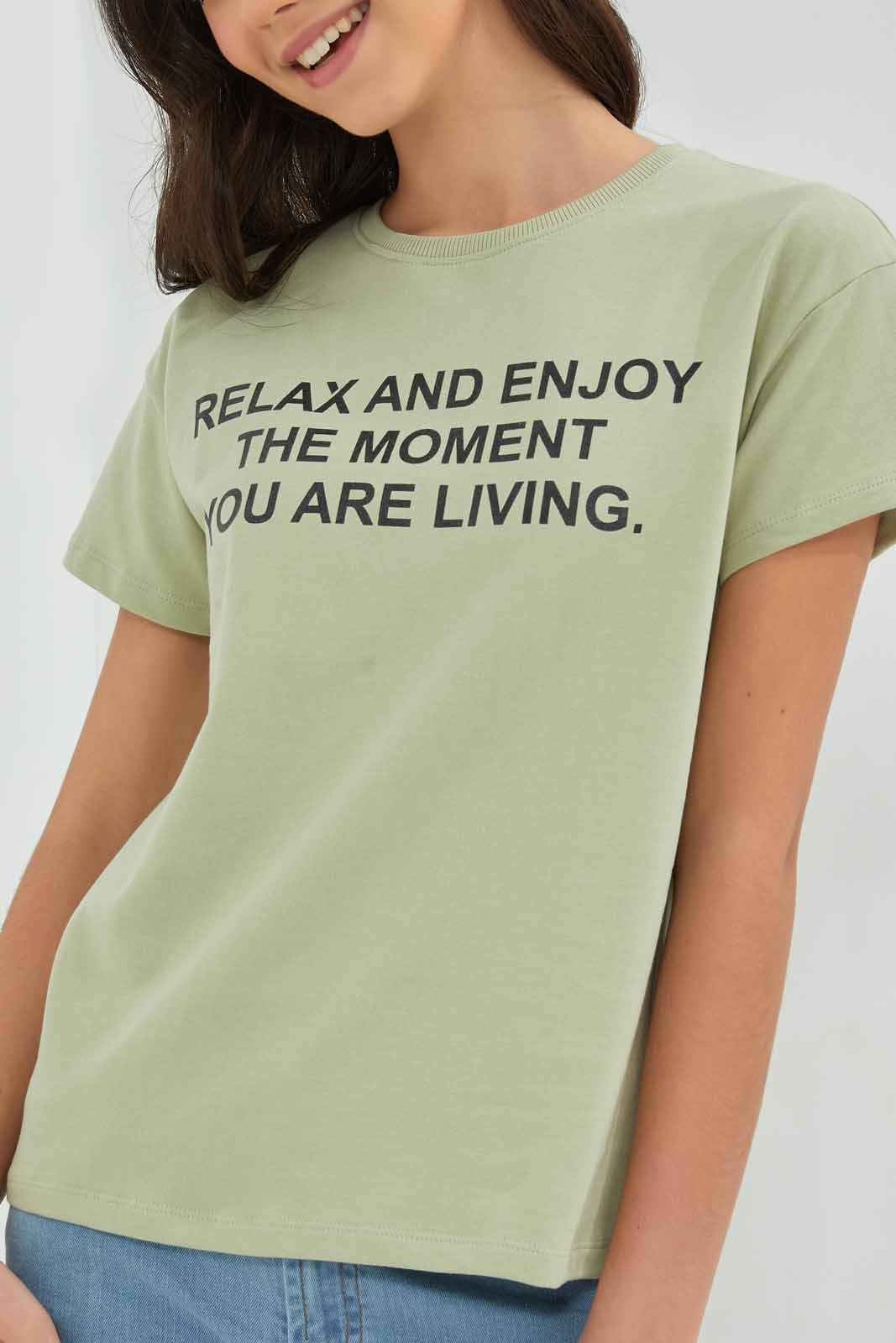 Redtag-Blue-Drop-Shoulder-Top-Category:T-Shirts,-Colour:Blue,-Deals:New-In,-Filter:Senior-Girls-(8-to-14-Yrs),-GSR-T-Shirts,-New-In-GSR-APL,-Non-Sale,-Section:Girls-(0-to-14Yrs),-TBL,-W22A-Senior-Girls-9 to 14 Years