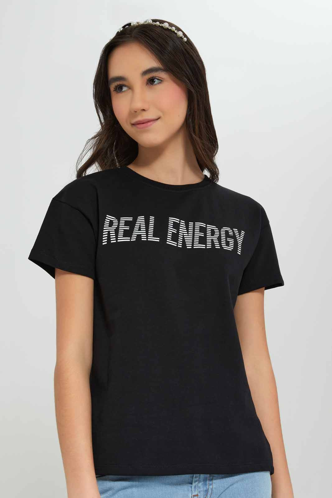 Redtag-Black-Drop-Shoulder-Top-BTS,-Category:T-Shirts,-Colour:Black,-Deals:New-In,-Filter:Senior-Girls-(8-to-14-Yrs),-GSR-T-Shirts,-New-In-GSR-APL,-Non-Sale,-Section:Girls-(0-to-14Yrs),-TBL,-W22A-Senior-Girls-9 to 14 Years
