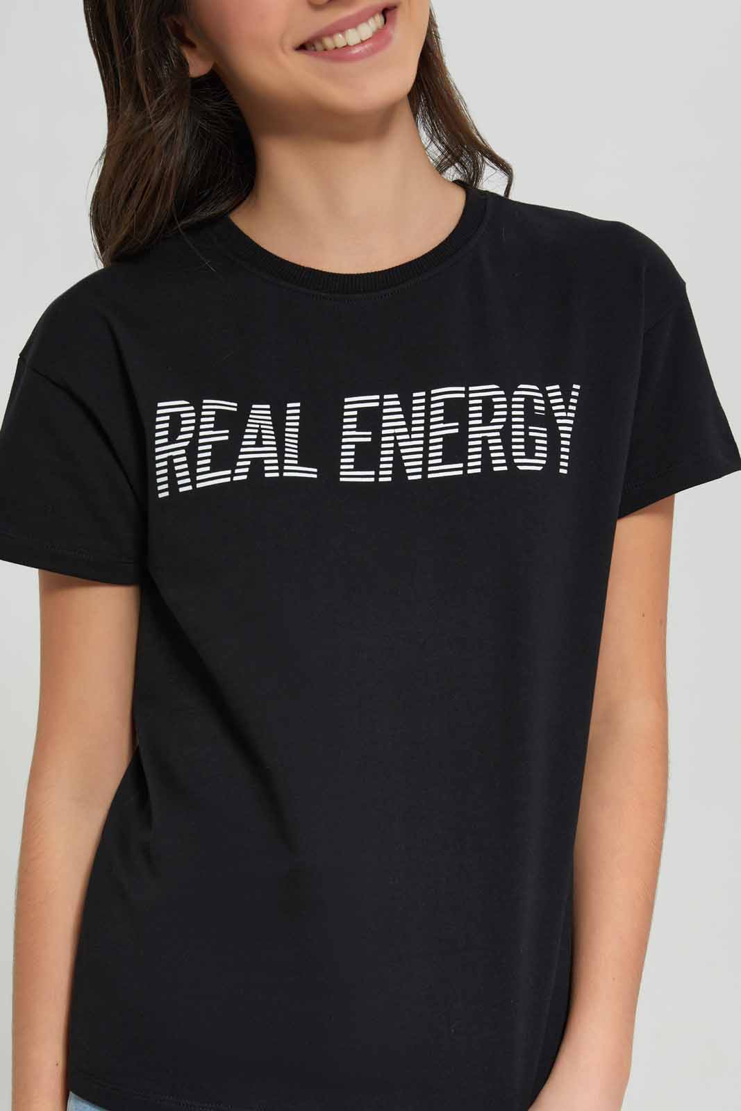 Redtag-Black-Drop-Shoulder-Top-BTS,-Category:T-Shirts,-Colour:Black,-Deals:New-In,-Filter:Senior-Girls-(8-to-14-Yrs),-GSR-T-Shirts,-New-In-GSR-APL,-Non-Sale,-Section:Girls-(0-to-14Yrs),-TBL,-W22A-Senior-Girls-9 to 14 Years