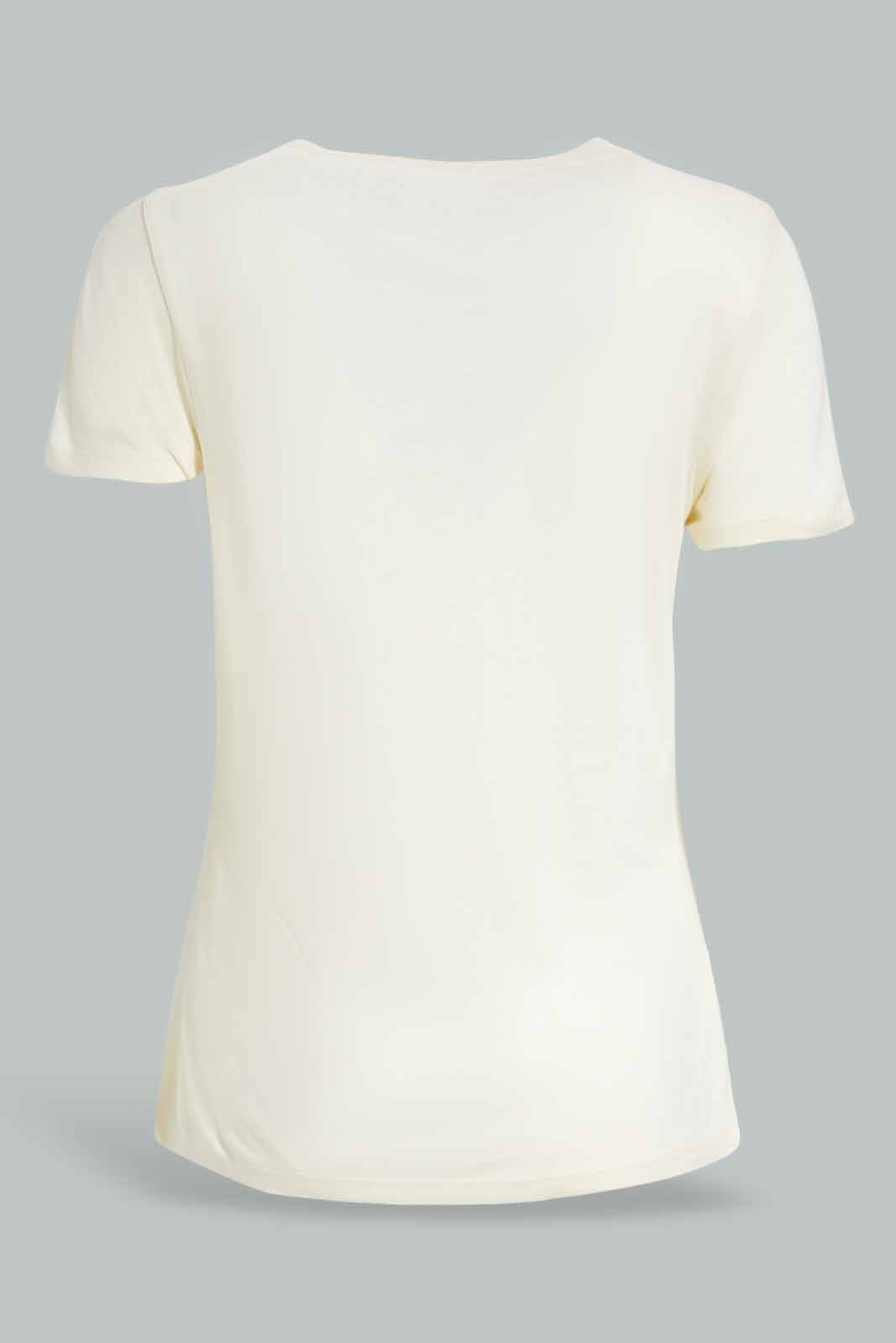 Redtag-Blush-Short-Sleeve-Crew-Neck-T-Shirt-Category:T-Shirts,-Colour:Apricot,-Deals:New-In,-Filter:Women's-Clothing,-New-In-Women-APL,-Non-Sale,-Section:Women,-TBL,-W22A,-Women-T-Shirts-Women's-