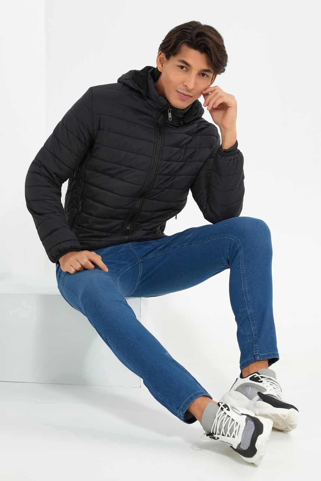 Redtag-Black-Quilted-Jacket-With-Sherpa-Lining-Category:Jackets,-Colour:Black,-Deals:New-In,-Filter:Men's-Clothing,-Men-Jackets,-New-In-Men-APL,-Non-Sale,-Section:Men,-W22A-Men's-