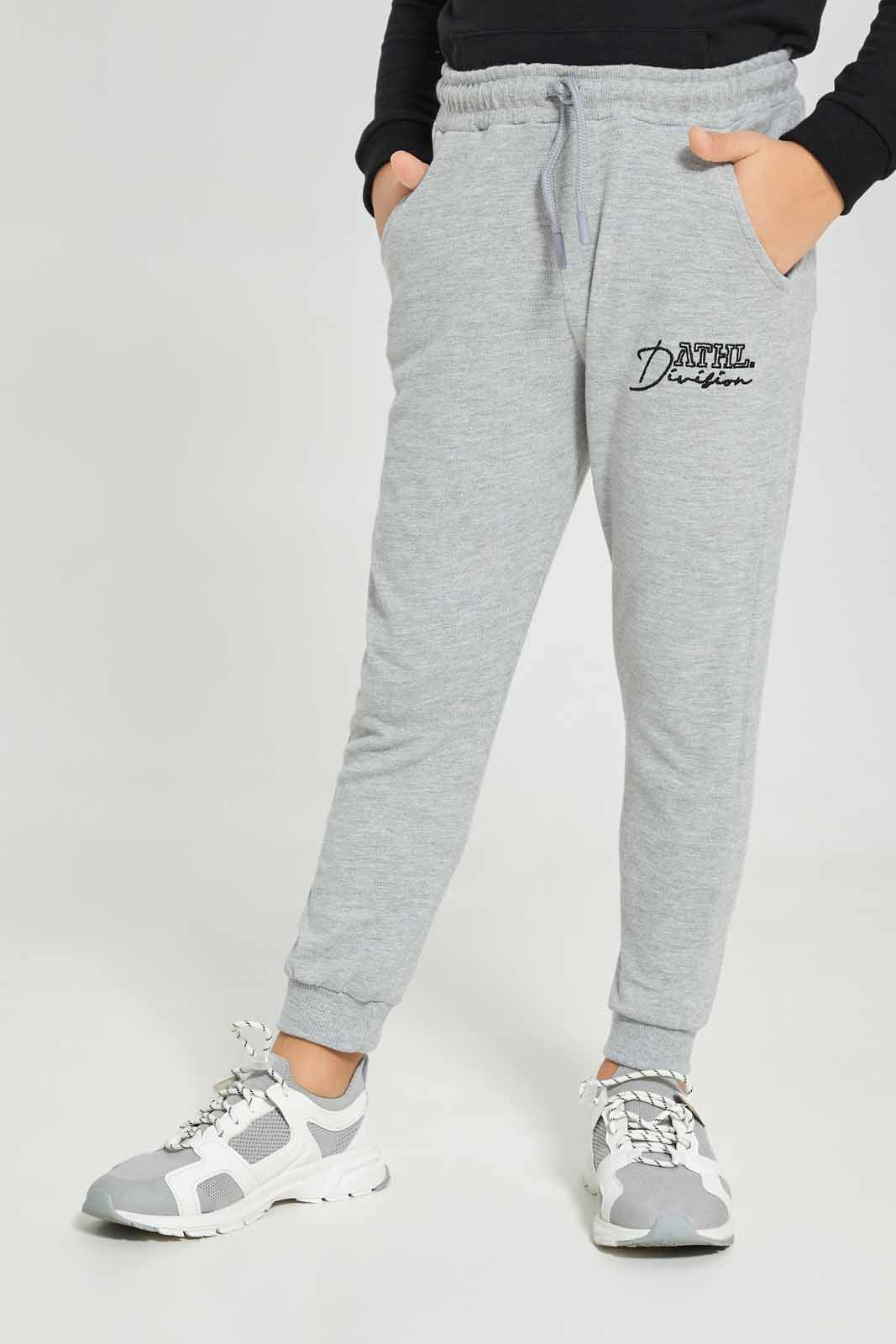 Redtag-Grey-Pique-Pant-BOY-Joggers,-Category:Joggers,-Colour:Grey,-Deals:New-In,-Dept:Boys,-Filter:Boys-(2-to-8-Yrs),-New-In-BOY-APL,-Non-Sale,-Section:Boys-(0-to-14Yrs),-TBL,-W22A-Boys-2 to 8 Years