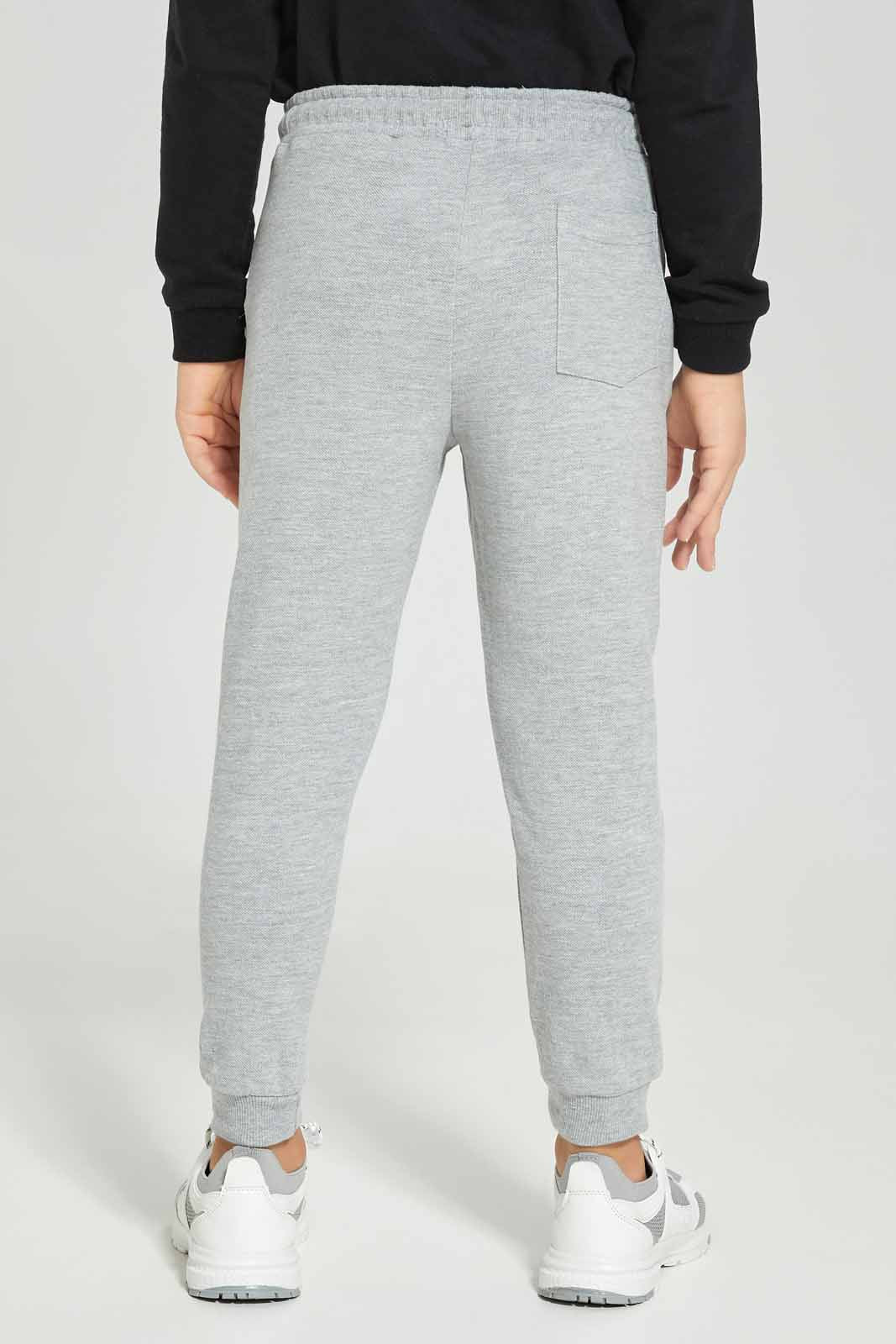 Redtag-Grey-Pique-Pant-BOY-Joggers,-Category:Joggers,-Colour:Grey,-Deals:New-In,-Dept:Boys,-Filter:Boys-(2-to-8-Yrs),-New-In-BOY-APL,-Non-Sale,-Section:Boys-(0-to-14Yrs),-TBL,-W22A-Boys-2 to 8 Years