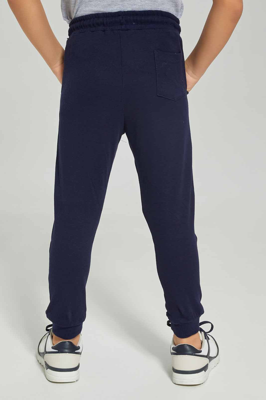 Redtag-Navy-Pique-Pant-BOY-Joggers,-Category:Joggers,-Colour:Navy,-Deals:New-In,-Dept:Boys,-Filter:Boys-(2-to-8-Yrs),-New-In-BOY-APL,-Non-Sale,-Section:Boys-(0-to-14Yrs),-TBL,-W22A-Boys-2 to 8 Years