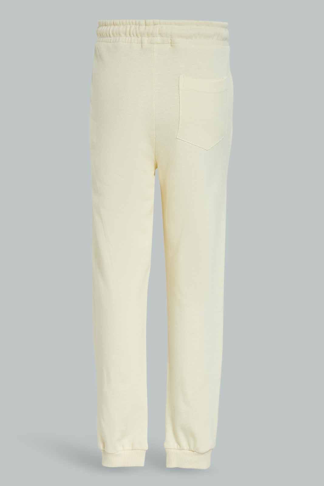 Redtag-Cream-Pique-Pant-BOY-Joggers,-Category:Joggers,-Colour:Cream,-Deals:New-In,-Dept:Boys,-Filter:Boys-(2-to-8-Yrs),-New-In-BOY-APL,-Non-Sale,-Section:Boys-(0-to-14Yrs),-TBL,-W22A-Boys-2 to 8 Years
