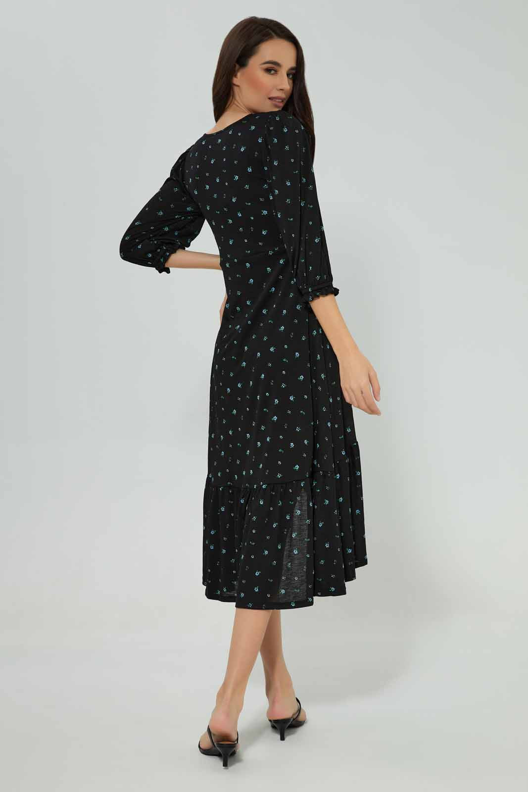 Redtag-V-Neck-Wrap-Tiered-Ruffle-Dresss-Category:Dresses,-Colour:Assorted,-Deals:New-In,-Filter:Women's-Clothing,-New-In-Women-APL,-Non-Sale,-Section:Women,-W22A,-Women-Dresses-Women's-